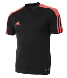 Adidas Youth Tiro ESS T-Shirts Run Black Soccer Casual Kid Tee Shirt HF0298 - Picture 1 of 4