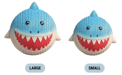 HuggleHounds Finn el Tiburón Ruff Tex Juguete para Perro Resistente Masticable Chirriante Hinchable Duradero* Foto 1 de 4