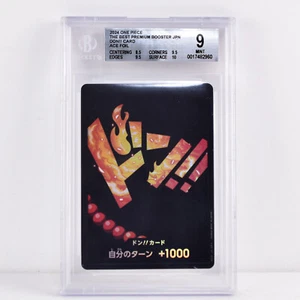 ** BGS MINT 9 ** One Piece Card Game Don!! Portgas D Ace FOIL THE BEST PRB01 JPN - Picture 1 of 2