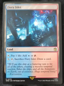 Fiery Islet - MtG Magic the Gathering Universes Beyond Doctor Who Rare NM