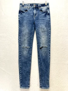 American Eagle Hi-Rise Jegging Jeans Women's Size 2 R - Medium Wash Stretch - Picture 1 of 12