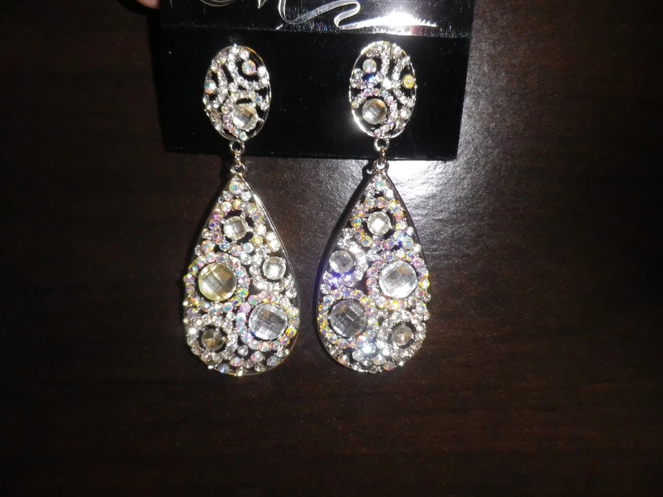  MARIELL~3440EC MADRE DE LA NOVIA CLIP EN MOSAICO ESTRÁS PLATA RODIO Foto 1 de 3