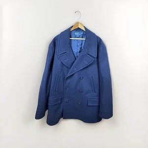 Polo by Ralph Lauren Men’s Size 4XB Peacoat Navy Blue Wool Blend 10 Button - Picture 1 of 7