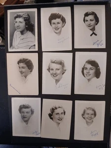 Paper Craft Photography Ephemera 1950s High School Portraits Lot - Picture 1 of 1