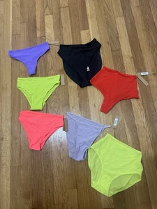 7 skims size small Assorted mixed panty lot thongs panties NWT - Picture 1 of 6