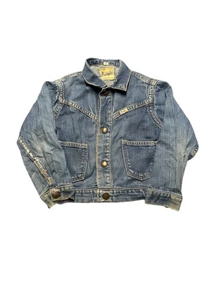 Chaqueta vaquera vintage para niños Wrangler años 60 jean sanforizado talla 6 EE. UU. Foto 1 de 4
