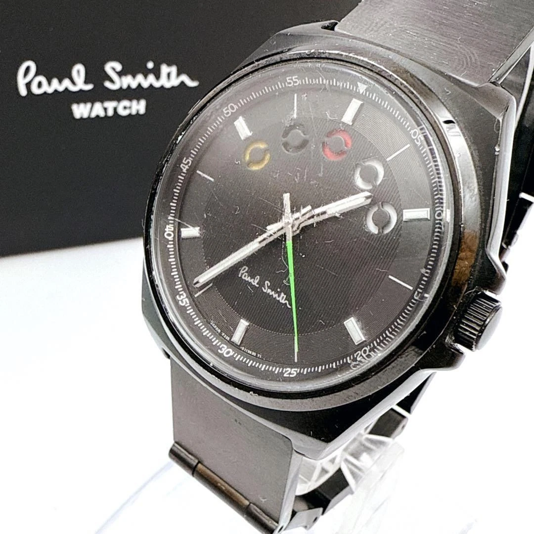 【希少】Paul Smith ポールスミス 腕時計 1995 ホワイト レッド Paul Smith ポールスミス 腕時計 レディース Closed eyes Mini