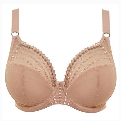 ELOMI Matilda Plunge Bra US 38N Cafe Au Lait Convertible J-Hook (UK 38JJ) EL8900 - Image 1 of 4