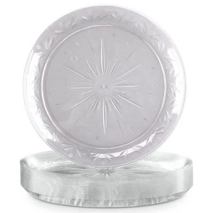 Simcha Disposable Clear Plastic 10" Plates (20 Count) | Premium, Sturdy Dinne... - Picture 1 of 3