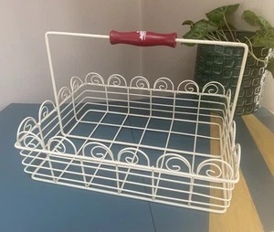PORTABOTTIGLIE LATTE VINTAGE METALLO TENUTO A MANO CADDY CONSERVAZIONE PIANTE decorazione country - Foto 1 di 15