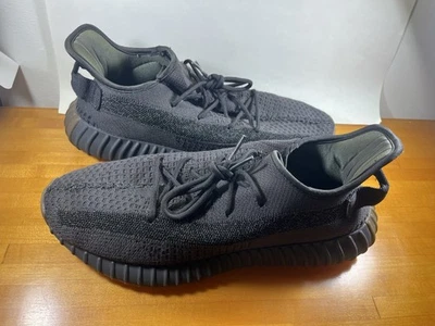 Yeezy 350 Boost Cinder V2 Reflective Black 12US Used No Box Worn Insoles - Image 1 of 4