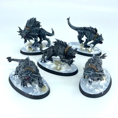 Flesh Hounds - Daemons Of Khorne - Painted Warhammer Age Of Sigmar GW C7986 - Image 1 of 3
