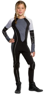 Déguisement Katniss Everdeen Hunger Games Fille Medium Ages 12 -13 - Picture 1 of 4