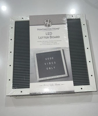 Changeable Letter Board by Huntington Home LED 12” X 12” Natural - Image 1 of 2