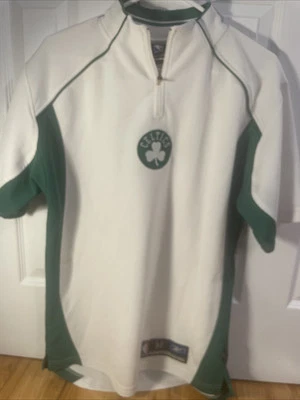 复古 Reebok 波士顿凯尔特人队套衫羊毛射击衬衫 — 第 1/4 张图片