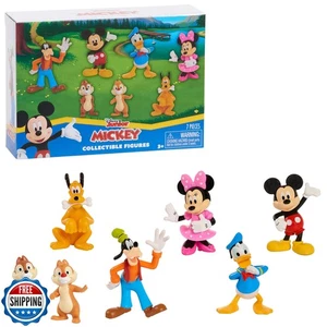Mickey Mouse 7-Piece Figure Set, Mickey Mouse Clubhouse Toys, Kids Toys for A - Picture 1 of 5