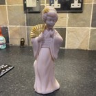 Vintage Avon figural perfume bottle The Japanese Lady Empty Pink 
