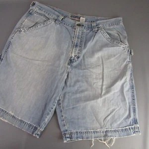 Vintage Old Navy Painter's Shorts Carpenter Denim Utility Pockets Light Wash 38 - Picture 1 of 17