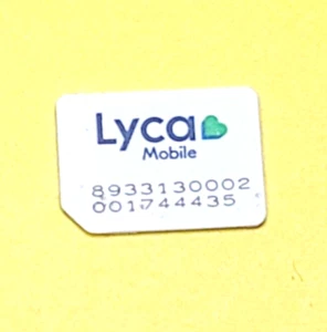 *USED* LYCA MOBILE SIM CARD RESTORING TEST CELL PHONE BYPASS UNLOCK UNLOCKING - Picture 1 of 2