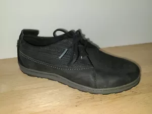 Merrell Ashland schwarzer Leder Schnürschuh Wanderschuh Größe 6,5 - Bild 1 von 5