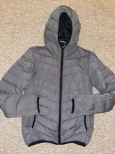 Brave Soul Lightweight Puffer Jacket XS Unisex Grey - Picture 1 of 7
