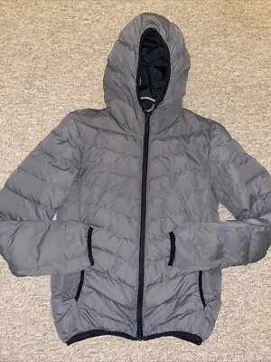 Brave Soul Lightweight Puffer Jacket XS Unisex Grey  - Image 1 of 4