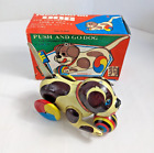VINTAGE TIN WIND-UP TOY Used PUSH AND GO DOG Beijing Toy Collector TESTED WORKS