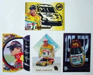TERRY LABONTE 1996 1997 1999 Press Pass RACING Skidmarks Extreme Fire Clear Cut - Picture 1 of 12