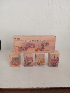 1989 ERTL Historical Toy Set Farmall "H" Case "L" McCormick WD-9 CASE 600, 4400 - Picture 1 of 7