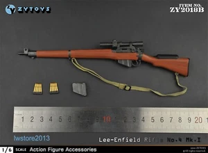 1:6 ZY2018B WWII British Army Rifle NO4MKI Weapon For 12" Male Action Figure Toy - Picture 1 of 6