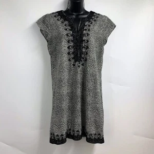 Calypso St. Barth Swim Pullover V Neck Embroidered Swim Cover Dress Size XS - Picture 1 of 14