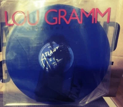 New Limited Single LP Color Vinyl Blue 45rpm Lou Gramm Midnight Blue Extendedmix - Image 1 of 2