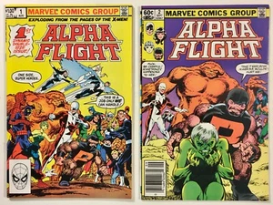 Alpha Flight 1 2 - 1st App Puck & Marrina / Origin Story Key Issue Marvel Comics - Picture 1 of 3