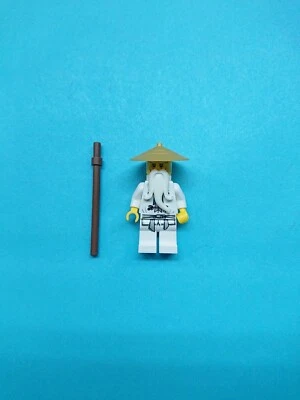 Lego Ninjago Minifigura Sensei Wu - Sombrero Oro Perla, Bastón 9450 70505! Foto 1 de 4