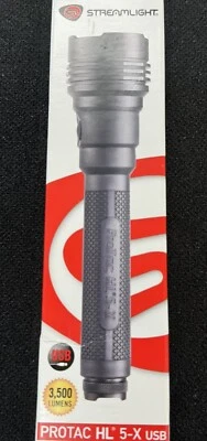 Streamlight ProTac HL 5-X USB LED Flashlight Batteries Cord & Wrist Lanyard NEW - Image 1 of 3