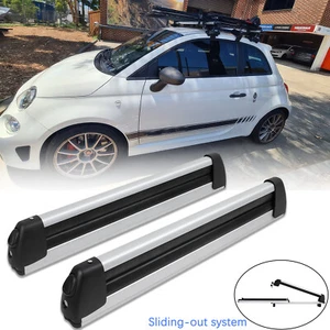 For Fiat Abarth 31.7'' Ski Snowboard Rack Roof Top Carrier Fishing Pole Car Rack - Picture 1 of 14