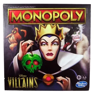 Disney VILLIANS Monopoly Board Game Ages 8+ New - Picture 1 of 6