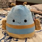 Squishmallows Adopt Me! Queen Bee 14" Blue Gold Glittery Shiny 2023 Kellytoy NWT