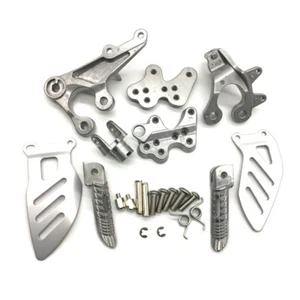 Silver Front Foot Pegs Bracket For Suzuki GSXR1000 GSX-R1000 2005-2008 - Picture 1 of 9