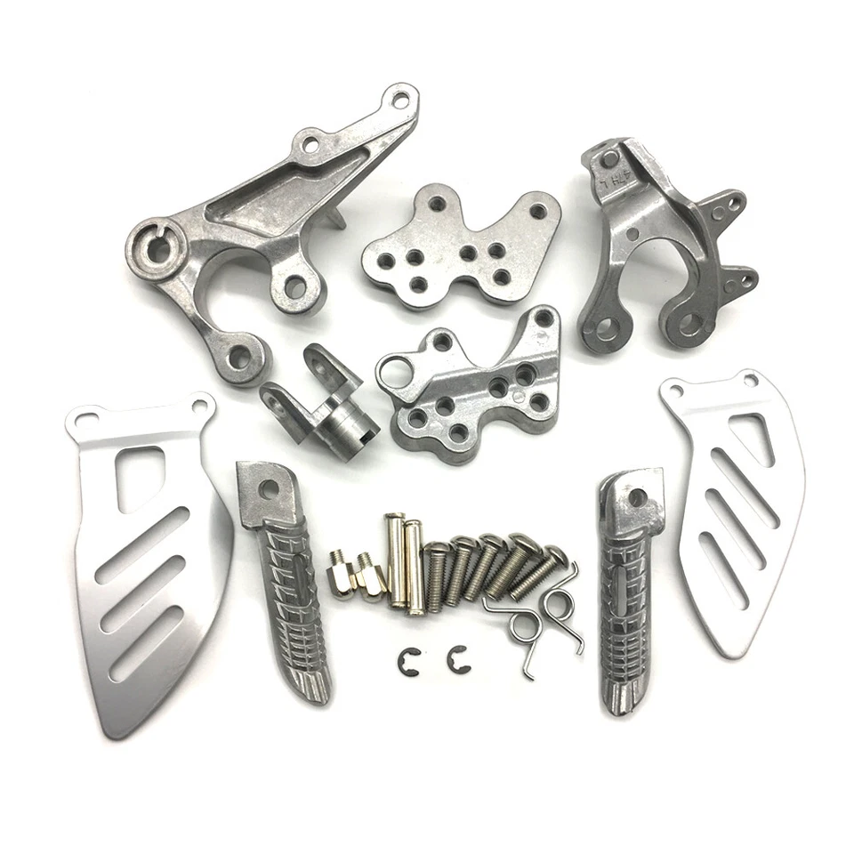 Soporte de estriberas delanteras plateado para Suzuki GSXR1000 GSX-R1000 2005-2008 Foto 1 de 4