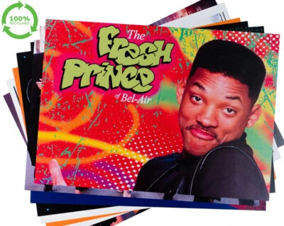 80S MATERIAL GIRL Decorazioni per feste anni 90 confezione dieci poster film e tv anni 90 formato A4