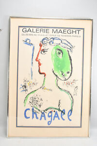 P16J34- Plakat wystawowy litograficzny Marc Chagall, Paryż