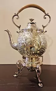 James Dixon Tilt Kettle with Stand Silverplate EP | GS - Picture 1 of 15
