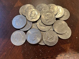 Lot Of 20 Ike Eisenhower Dollars $20 FACE 1 ROLL of $1 Coin - Random Selection - Picture 1 of 1