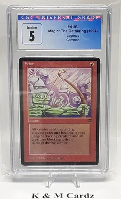 MTG - Legends - Feint - Graded - CGC 5.0 - Vintage - Image 1 of 4