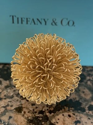 Broche prendedor retorcido de erizo de mar oro de 18 quilates Tiffany & Co 22 gramos Foto 1 de 4