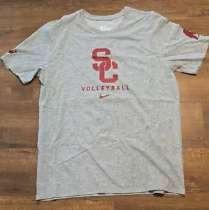Nike Dri-Fit USC Trojans Valleyball HTW T-Shirt Large Short Sleeve Crew Neck - Picture 1 of 5