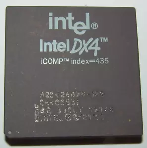 Intel 486 DX4-100 SX900 100 MHz socket 2/3 CPU - Foto 1 di 2