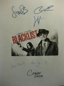 Blacklist Signed TV script X6 James Spader Boone Klattenhoff Eggold Lennix repnt - Picture 1 of 1