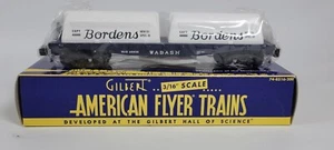 S-Gauge American Flyer 6-48524 Borden's Milk Wabash Flat Car - NIB - Ships Free - Picture 1 of 9